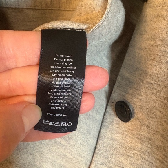 🌹Rag & Bone Jacket Ohara Wool Knit Field in Grey, Small - Picture 6 of 7